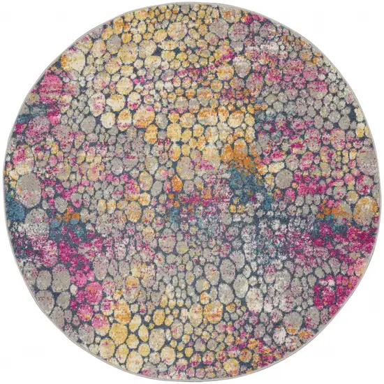 Yellow and Pink Coral Reef Area Rug Photo 8