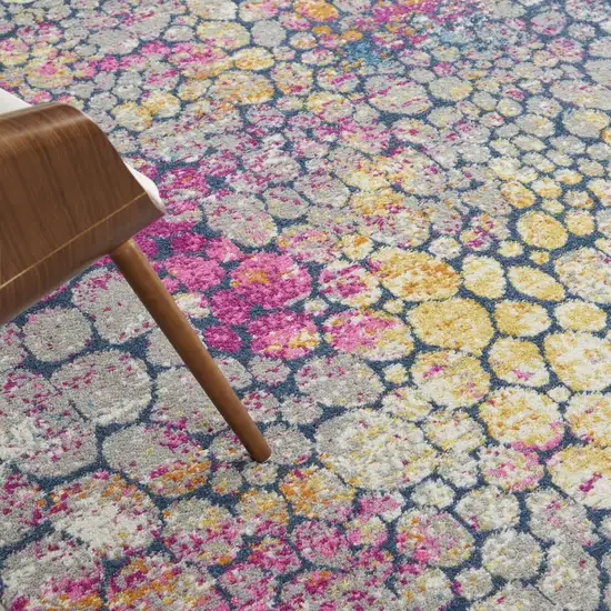 Yellow and Pink Coral Reef Area Rug Photo 5