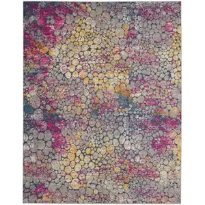 Photo of Yellow and Pink Coral Reef Area Rug